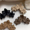 Women's Lady Floral Plastic Resin Stoving Varnish Hair Claws