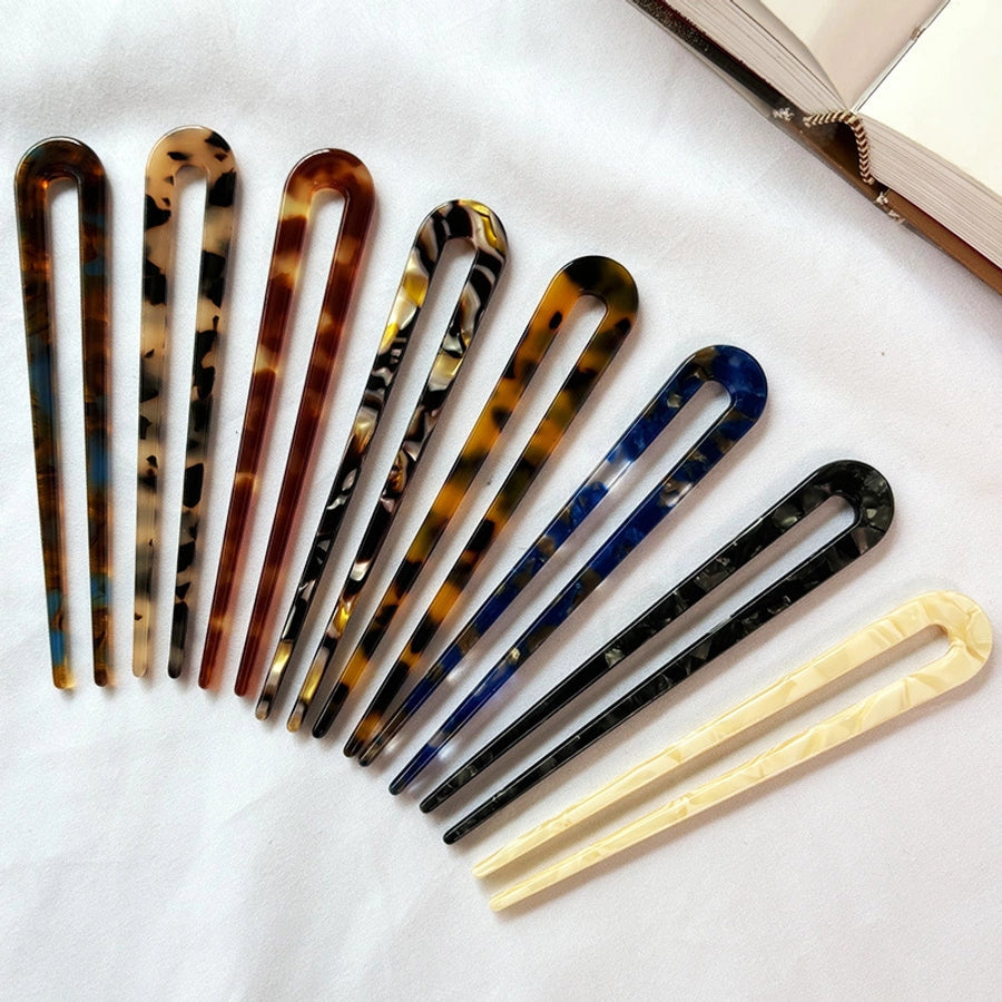 Women's Retro U Shape Acetic acid sheets Hairpin