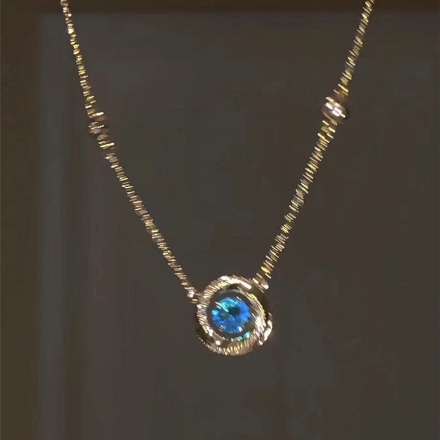 Copper Plating Geometric Pendant Necklace