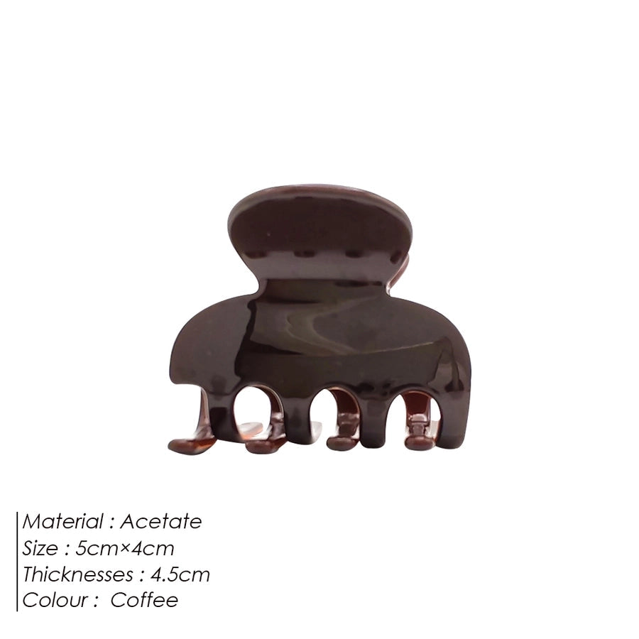 Women's Cute Simple Style Solid Color Acetic acid sheets Hair Claws