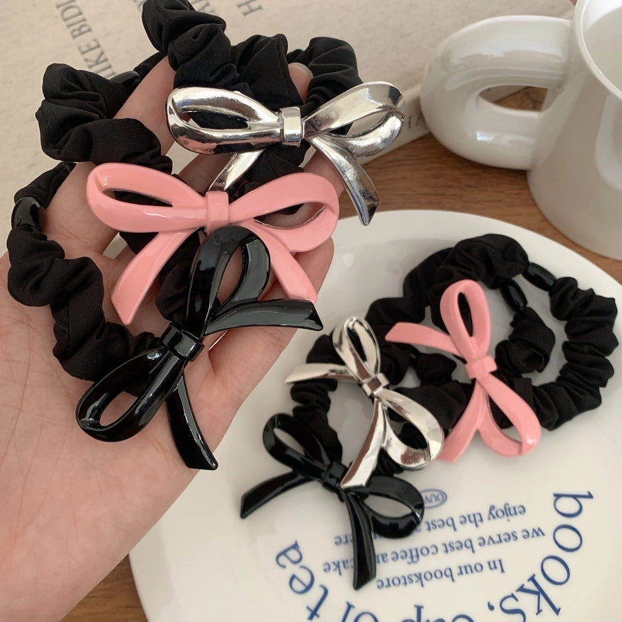 Women's Sweet IG Style Bow Knot Metal Hair Tie