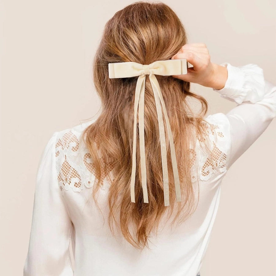 Women's Sweet Bow Knot Cloth Handmade Hair Clip