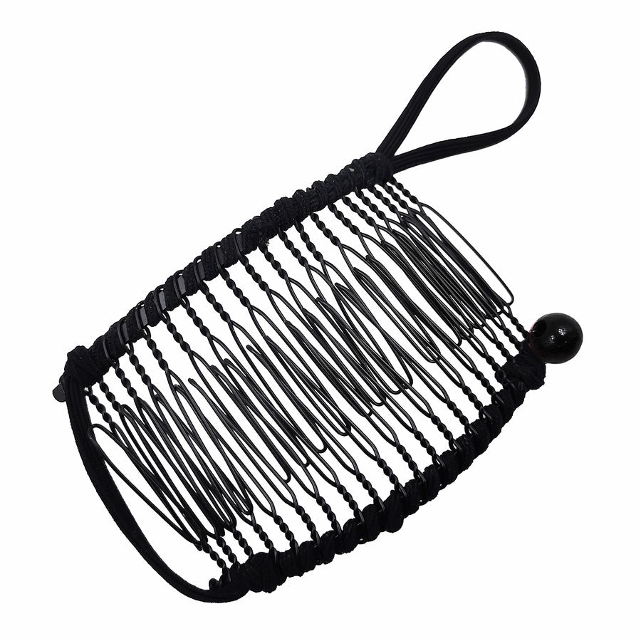 elegant solid color metal insert comb