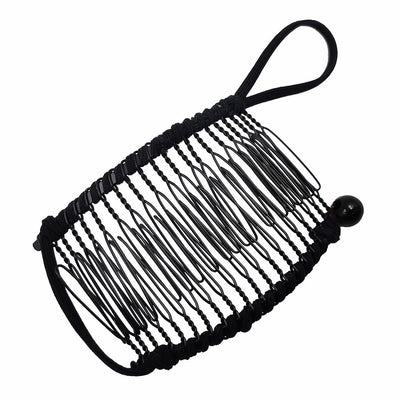 elegant solid color metal insert comb