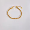 Casual Elegant Heart Shape 304 Stainless Steel 16K Gold Plated White Gold Plated Bracelets Bangle In Bulk