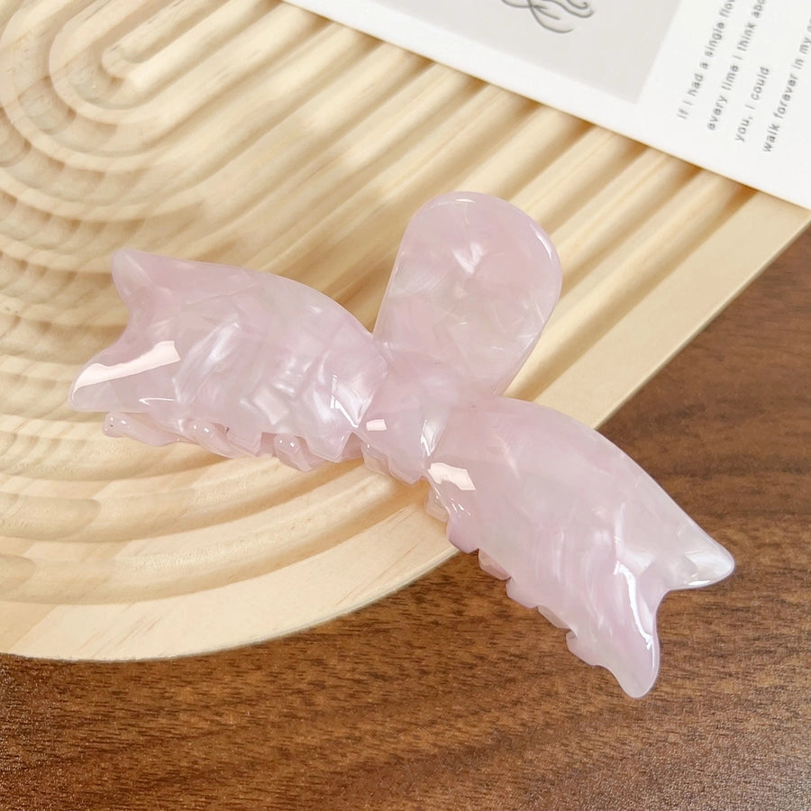 Women's Elegant Color Block Acetic acid sheets Bowknot Hair Claws