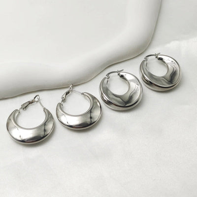 1 Pair Vintage Style Classic Style U Shape 304 Stainless Steel Earrings