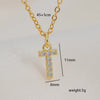 Jewelry Basic Retro Classic Style Letter 304 Stainless Steel Copper Pendant Necklace