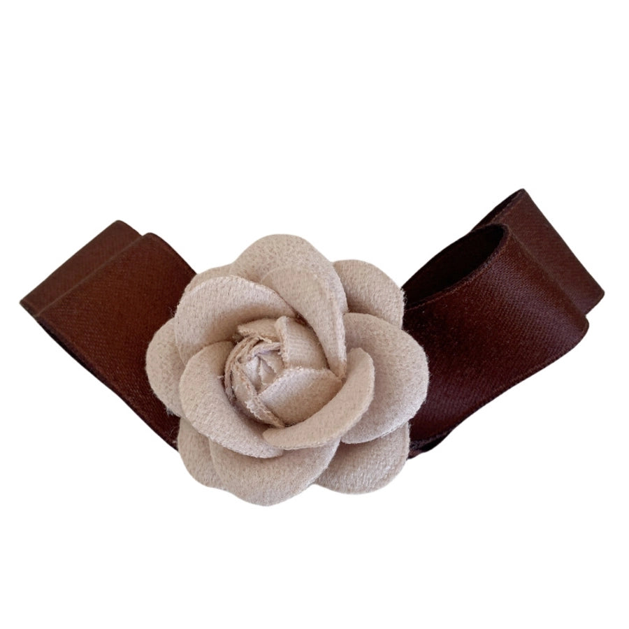 vintage style flower cloth hair clip