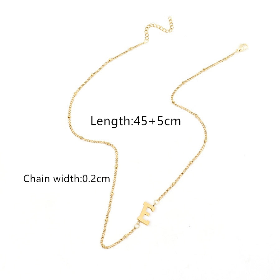 Jewelry Simple Style Classic Style Letter 201 Stainless Steel 304 Stainless Steel Pendant Necklace