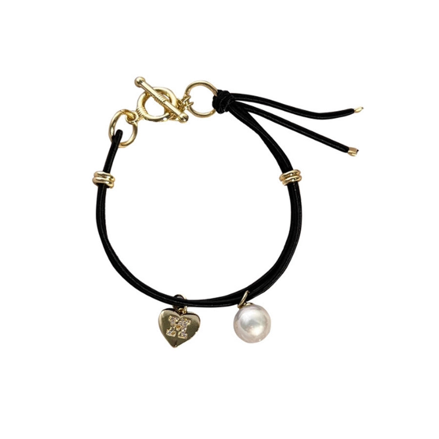 Women's Simple Style Heart Shape Smiley Face Alloy Hair Tie