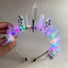 simple style rectangle crystal patchwork hair band