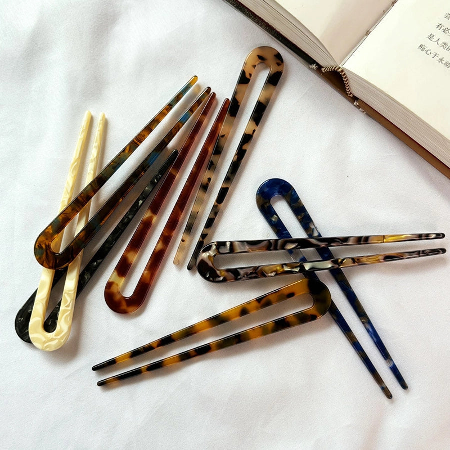 Women's Retro U Shape Acetic acid sheets Hairpin
