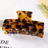 simple style color block acetic acid sheets carving hair claws 1 piece