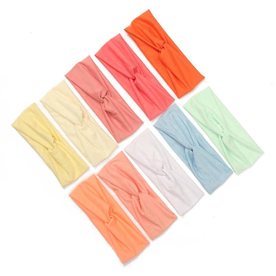 New Adult Plain Cross Headband Knotted Polyester Women's Hair Band Daily Wash Face Hair Band Hair Band