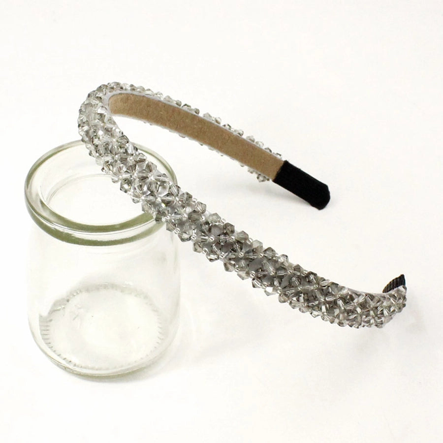 four-row crystal hair hoop korean wide-brimmed rhinestone headband
