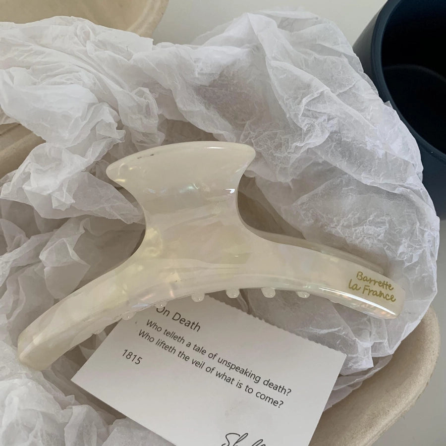 French Acetic Acid Curved Grab Clip Leopard Print Large Hair Hair Clip High-grade Female Hair Grab Hot Selling Accessories Yiwu Hair Accessories