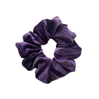 velvet oversized pure color hair scrunchies