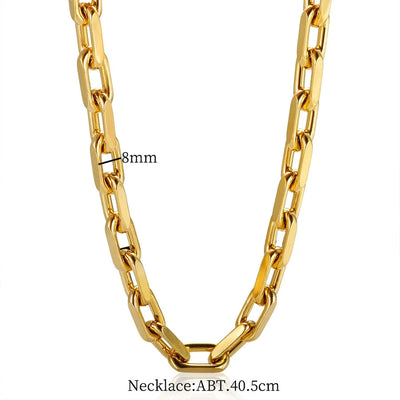 Jewelry Simple Style Geometric 304 Stainless Steel Bracelets Necklace