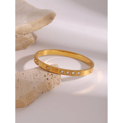 Casual Simple Style Round 304 Stainless Steel Bangle In Bulk