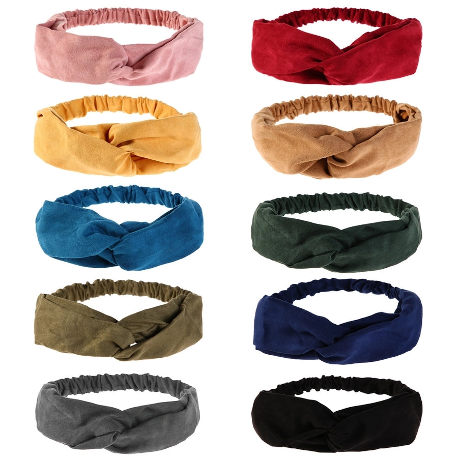 fashion bow knot cloth pleated hair band 1 piece