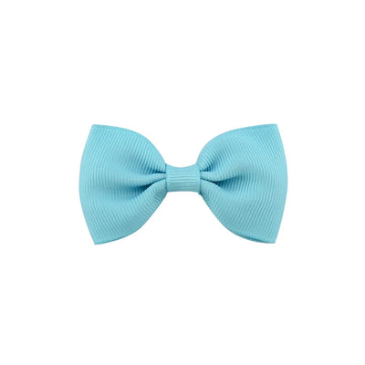 european and american solid color children's bow cute hairpin