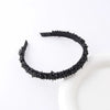sweet solid color artificial crystal hair band 1 piece