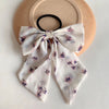 cute solid color cloth flannel hair tie