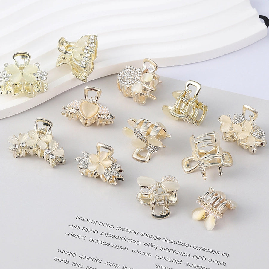 simple style butterfly rhinestone inlay rhinestones hair claws