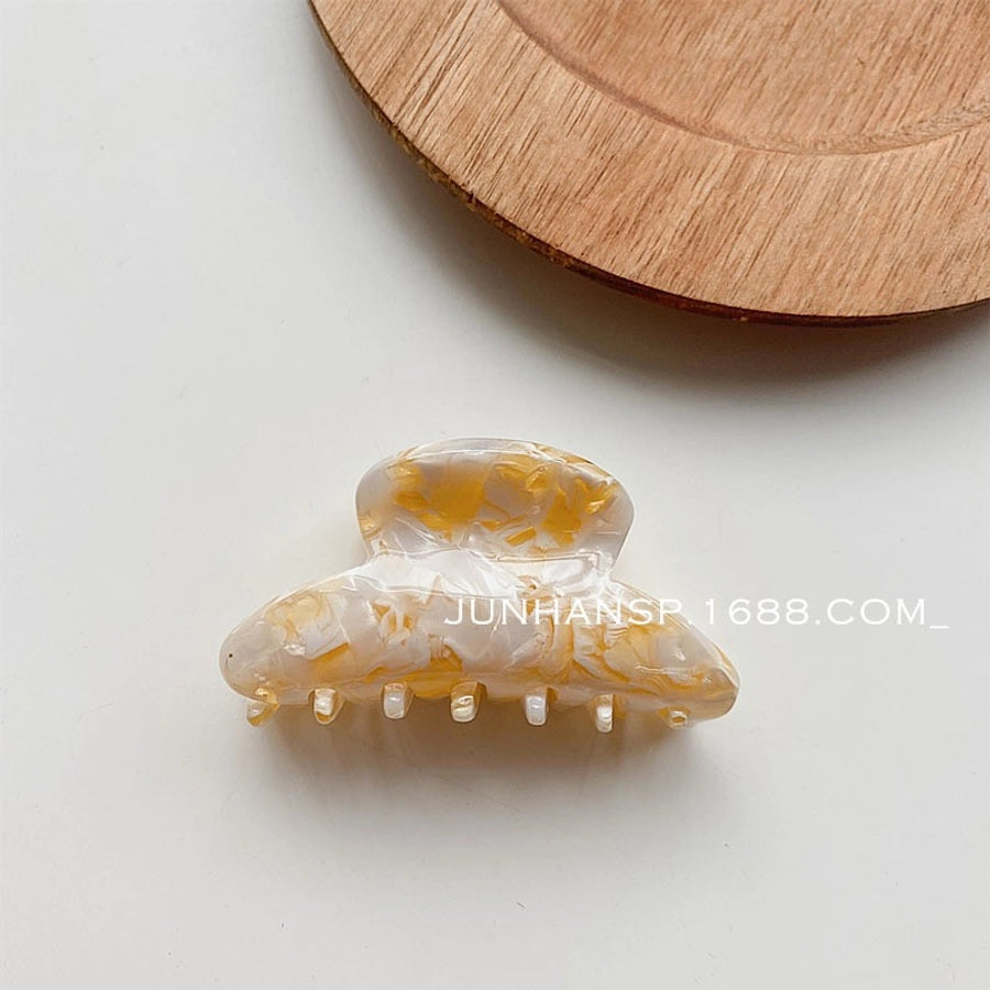 women's retro lady color block arylic hair clip