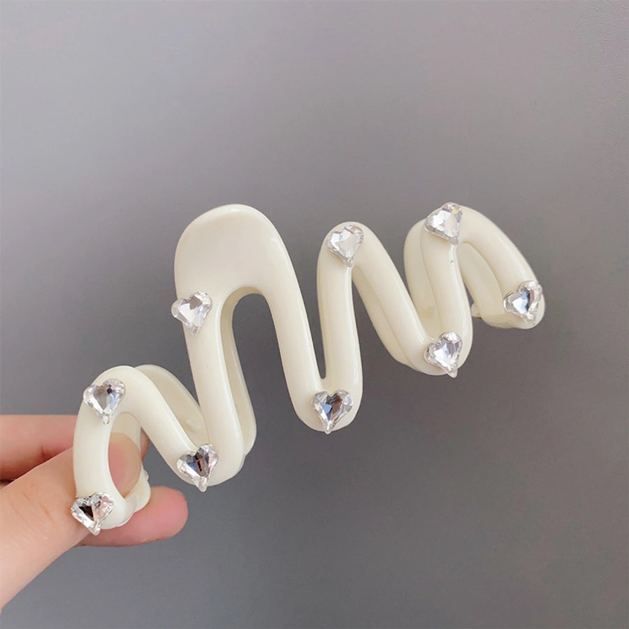 cute solid color arylic hair claws