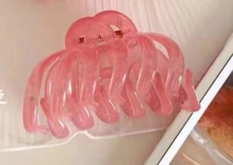 simple style solid color plastic hair claws