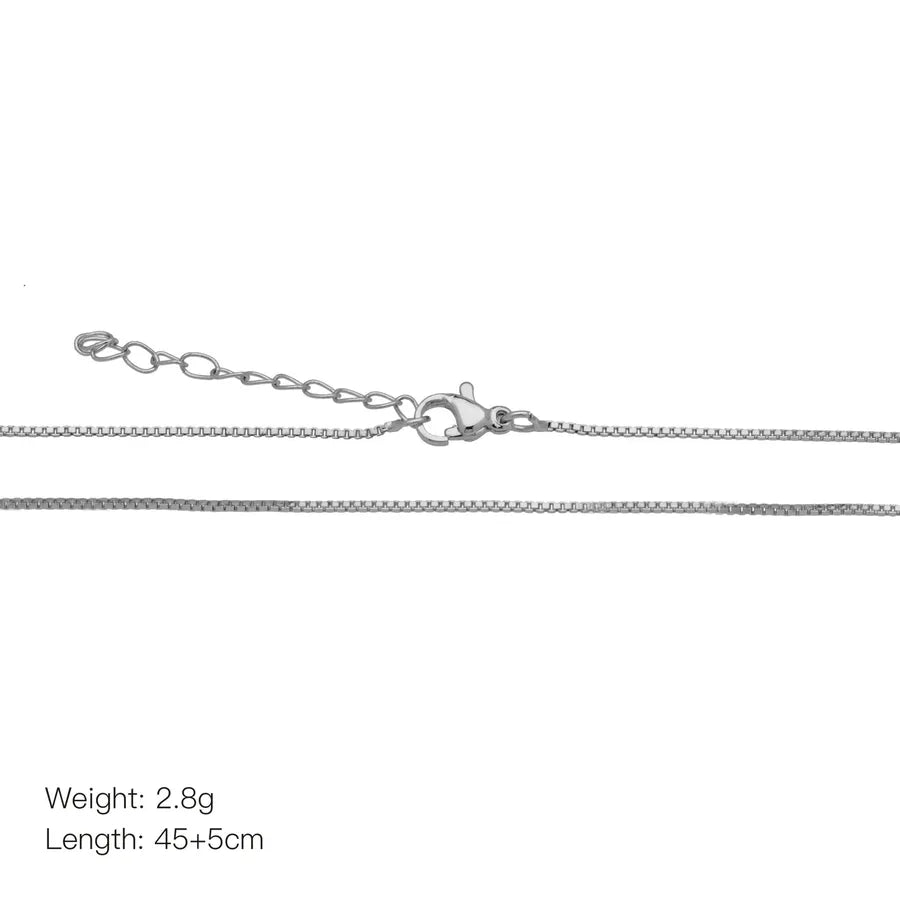 Copper 18K Gold Plated Solid Color Necklace