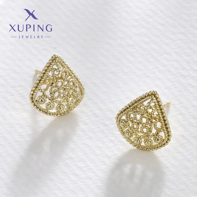 1 Pair Retro Simple Style Triangle Plating Copper 18K Gold Plated Ear Studs