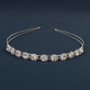 simple style crown flower copper inlay artificial pearls rhinestones hair band 1 piece