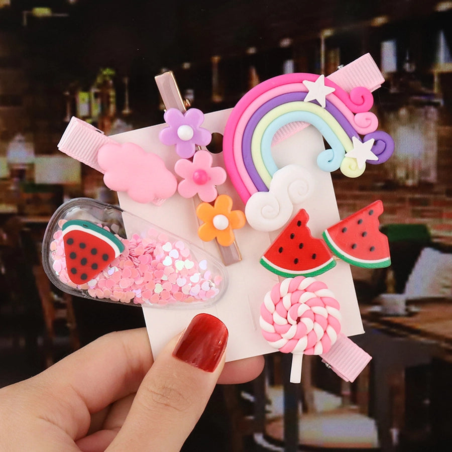 cute fruit soft clay hair clip