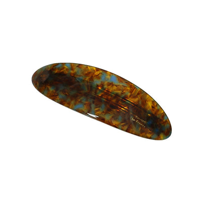 artistic color block leopard acetic acid sheets hair clip