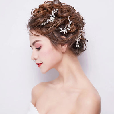 Europe and the United States  Gold Fork White line U-shaped hairpin hair pin headwear factory outlet