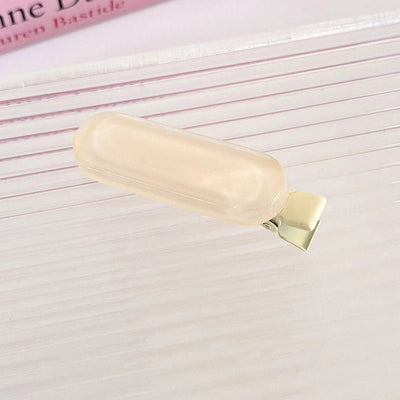 Women's Cute Vacation Sweet Solid Color Arylic Alloy Hair Clip