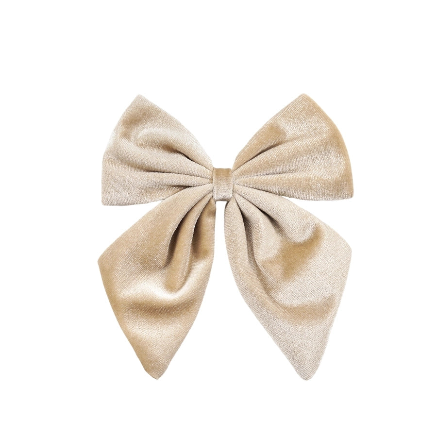 Women's Retro Bow Knot Flannel Hair Clip