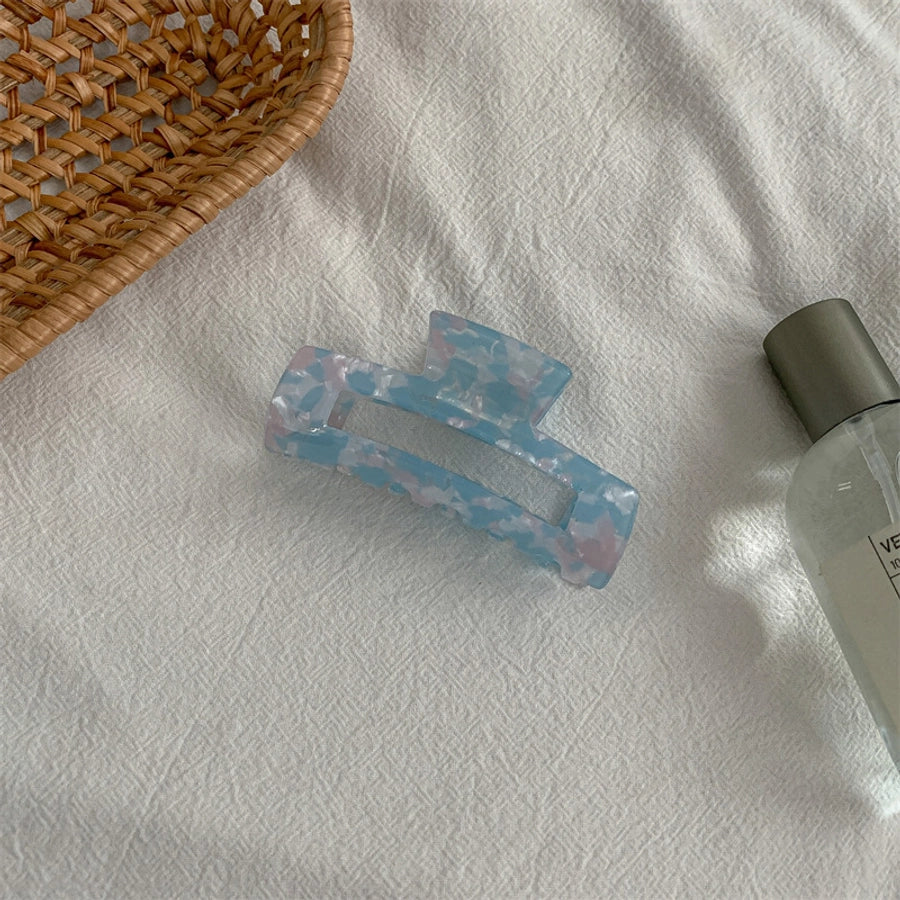 fashion color block acetic acid sheets hair claws 1 piece