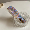 Refined good-looking ~ Portable ~ small comb that can be packed in bags Korean ink hawksbill acetic acid plate hair comb