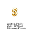 Wholesale Jewelry Basic Simple Style letter Copper 18K Gold Plated