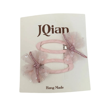 Women's Cute Sweet Korean Style Bow Knot Gauze Sequins Handmade Lace Hair Clip Hair Tie