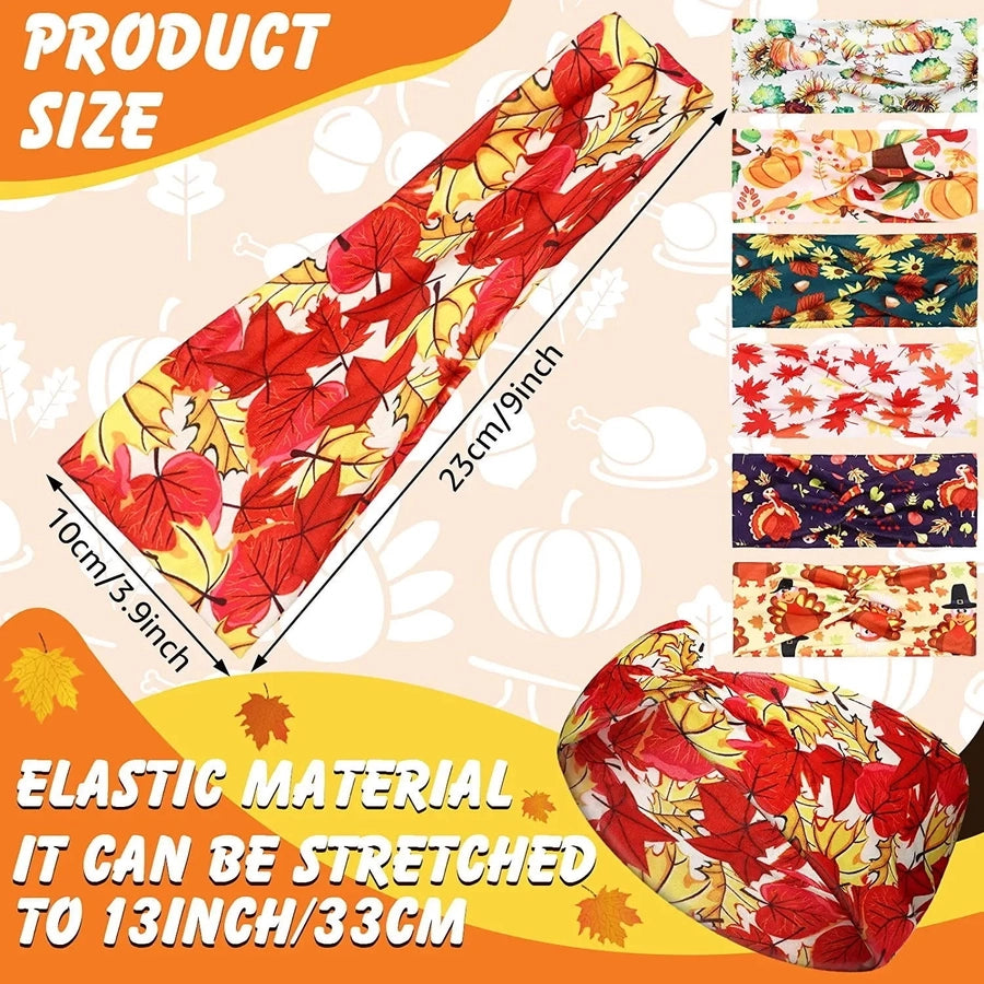 casual vacation plaid bow knot cloth printing hair band