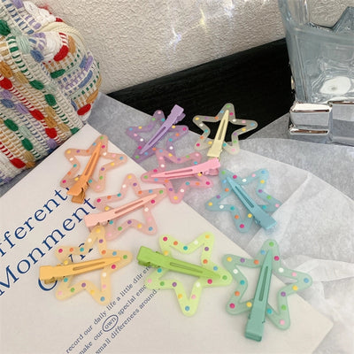 Women's Korean Style Star Resin Hair Clip