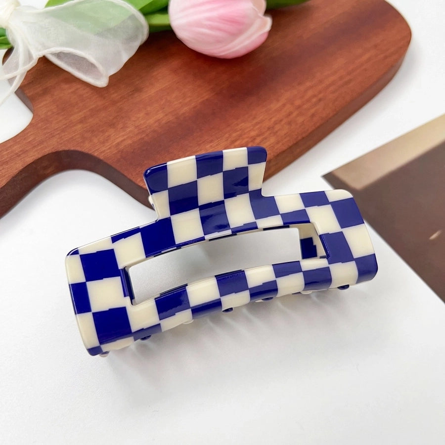 simple style lattice pvc hollow out hair claws