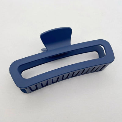 Simple square frosted rubber paint clip large small size back head high horsetail shark clip hair accessories hair clip