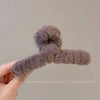 Casual Simple Style Heart Shape Bow Knot Arylic Alloy Hair Claws 1 Piece