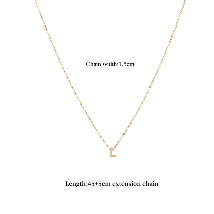 Jewelry Casual Classic Style Letter 201 Stainless Steel 304 Stainless Steel Pendant Necklace